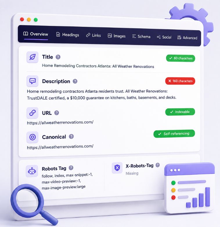 On-Page SEO Audit and Website Optimization Dashboard
