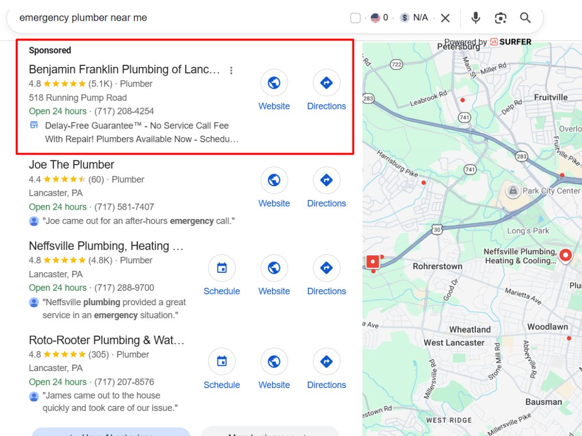 Google Ads Search Campaign for Home Service Contractors